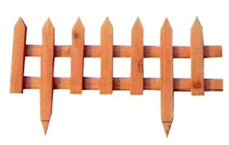 STECCATO IN LEGNO A DOGHE CON PUNTE - cm.60x10x35h. - FER 223874 in prodotto EuroStore07 - Alatri, commercioVirtuoso.it