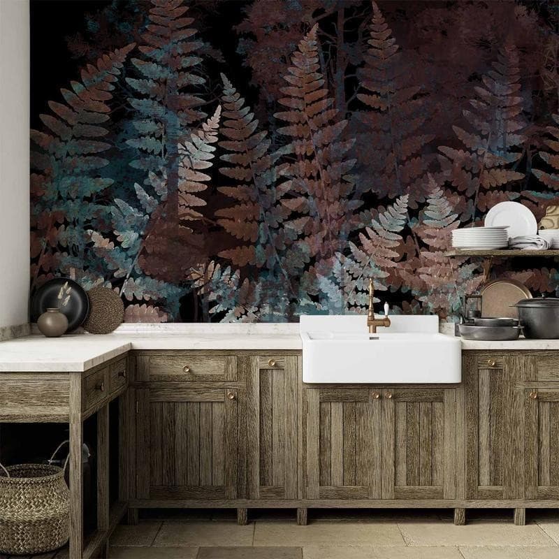 Carta da parati - Ferns in the Woods - Third Variant in Carta da parati Collezione Casa - Trebisacce, commercioVirtuoso.it