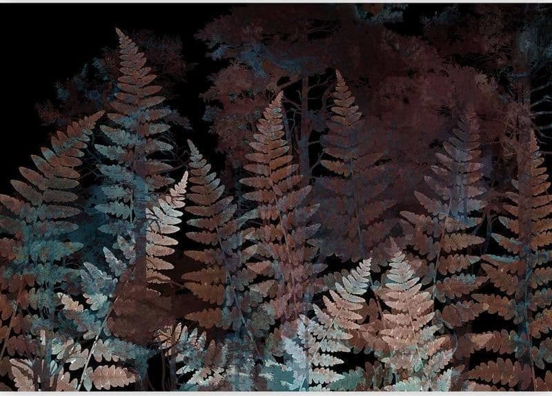 Carta da parati - Ferns in the Woods - Third Variant in Carta da parati Collezione Casa - Trebisacce, commercioVirtuoso.it