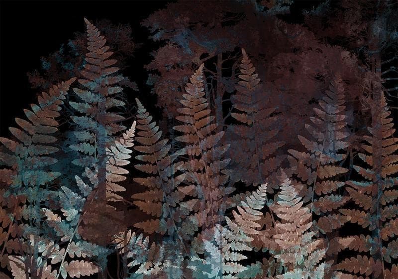 Carta da parati - Ferns in the Woods - Third Variant in Carta da parati Collezione Casa - Trebisacce, commercioVirtuoso.it