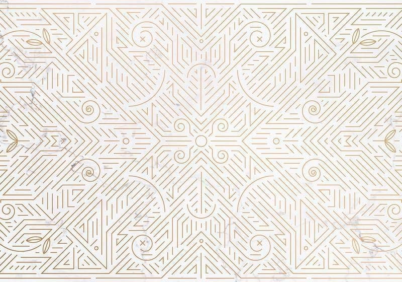 Carta da parati - Geometric Pattern Shades of Gold and Marble Stone in Carta da parati Collezione Casa - Trebisacce, commercioVirtuoso.it