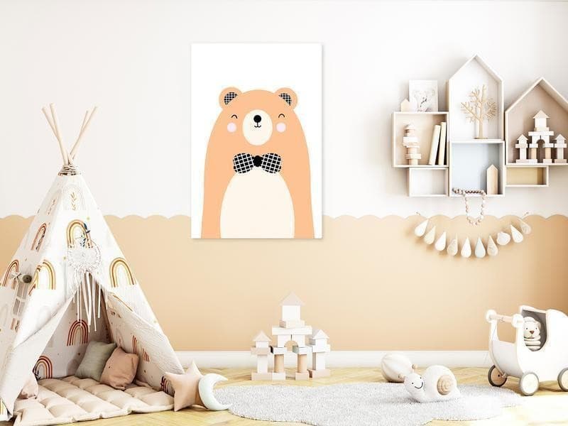 Quadro - Teddy Bear in Bow Tie (1 Part) Vertical in Poster e stampe Collezione Casa - Trebisacce, commercioVirtuoso.it