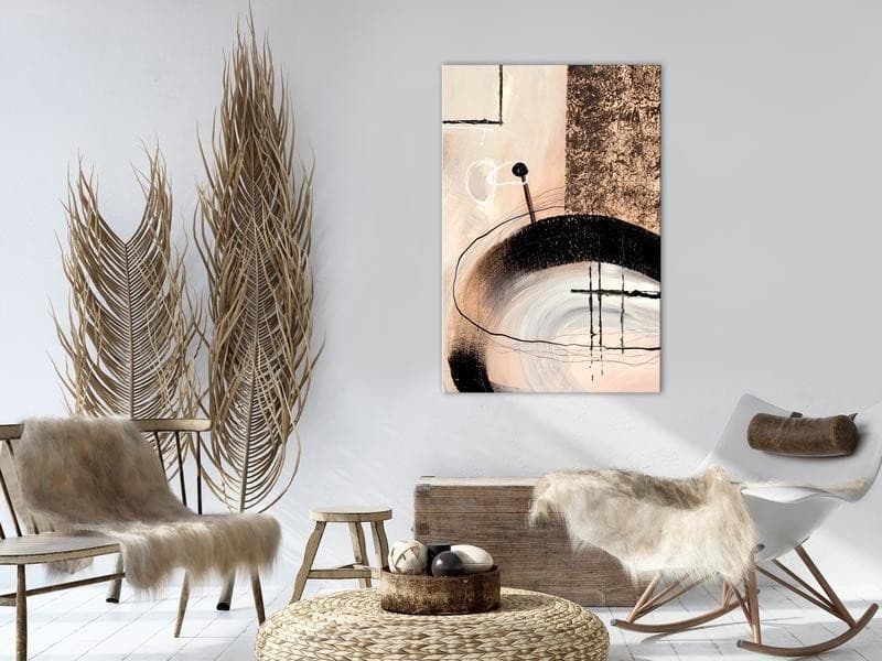 Quadro - Art of Shapes (1-part) - Hand-Painted Abstract Artwork in Poster e stampe Collezione Casa - Trebisacce, commercioVirtuoso.it
