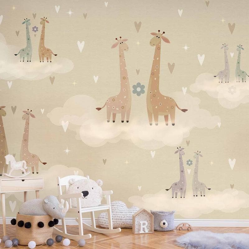 Carta da parati - Giraffes in Love in Carta da parati Collezione Casa - Trebisacce, commercioVirtuoso.it