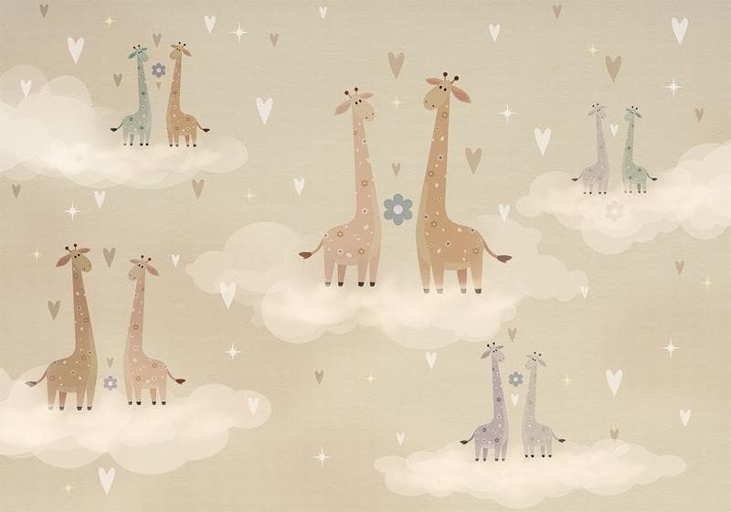 Carta da parati - Giraffes in Love in Carta da parati Collezione Casa - Trebisacce, commercioVirtuoso.it