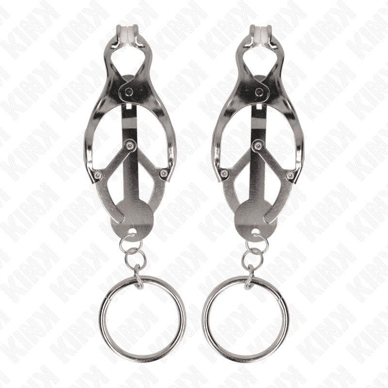 KINK - MORSETTI PER CAPEZZOLI CON O-RING TRIFOGLIO GIAPPONESE ARGENTO in Pinze Desideria Shop - Latina, commercioVirtuoso.it
