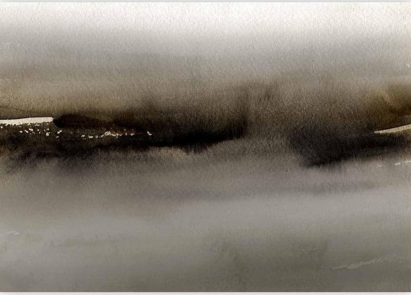 Carta da parati - Diuna - abstract modern painting in grey with black pattern in Carta da parati Collezione Casa - Trebisacce, commercioVirtuoso.it