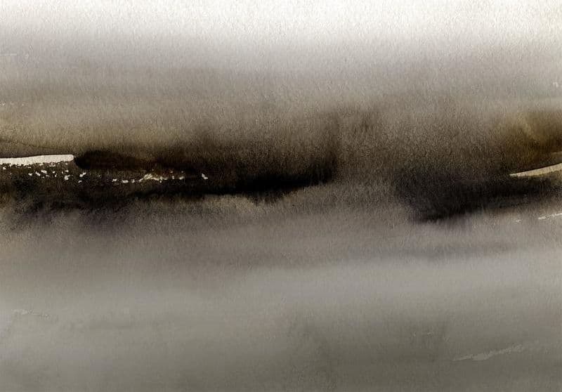 Carta da parati - Diuna - abstract modern painting in grey with black pattern in Carta da parati Collezione Casa - Trebisacce, commercioVirtuoso.it