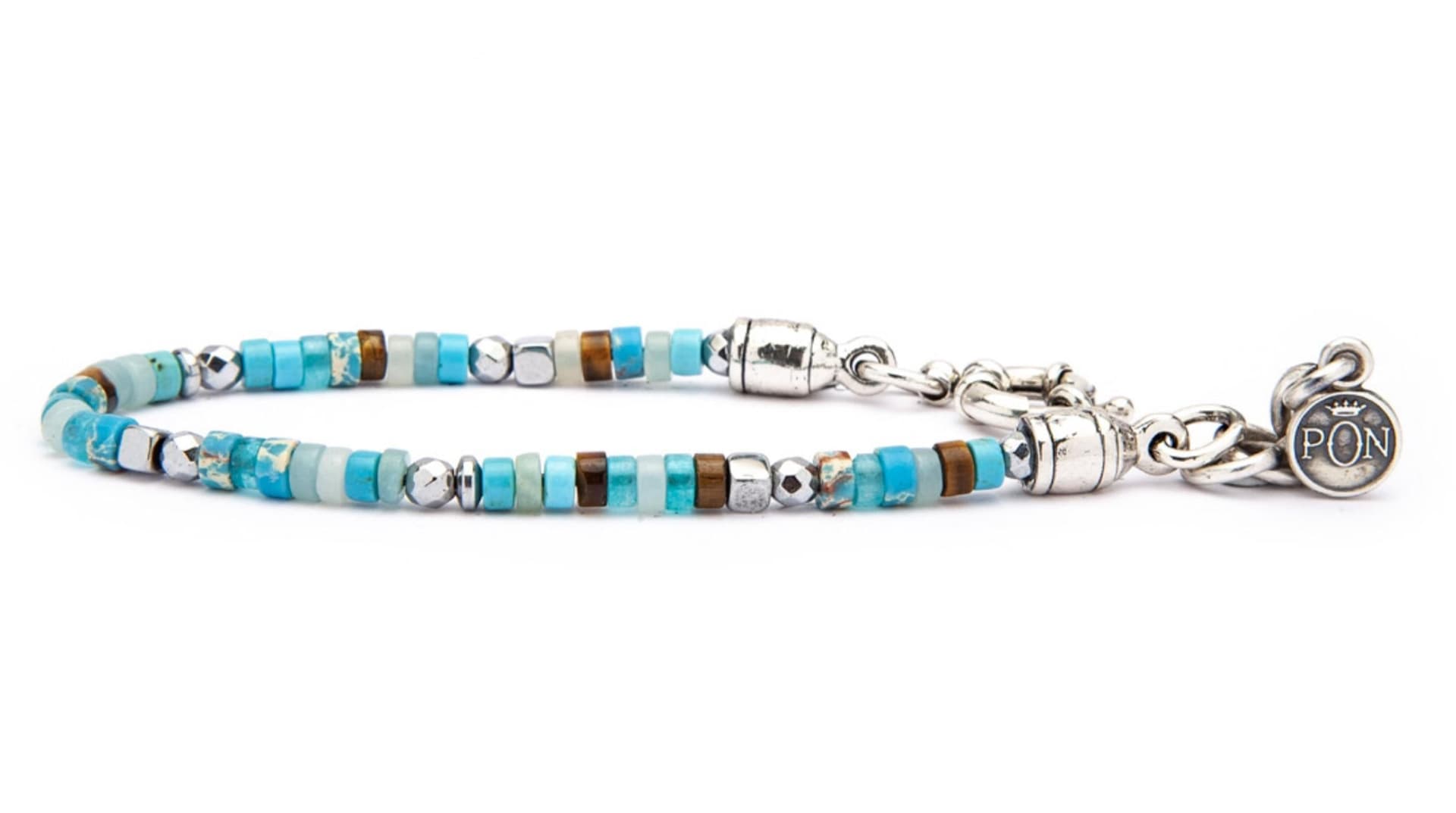 Portonovo    Bracciale Brasil Turchese Occhio di Tigre in Bracciali Alba Gioielli - Casoria, commercioVirtuoso.it