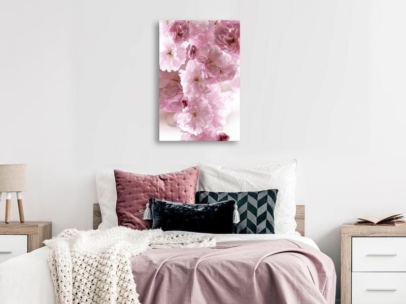 Quadro - Flowery Glamour (1-part) - Flower Petals in Shades of Pink in Poster e stampe Collezione Casa - Trebisacce, commercioVirtuoso.it