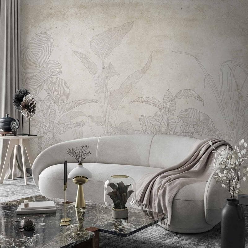 Carta da parati - Subtle Exotic Plants in Carta da parati Collezione Casa - Trebisacce, commercioVirtuoso.it