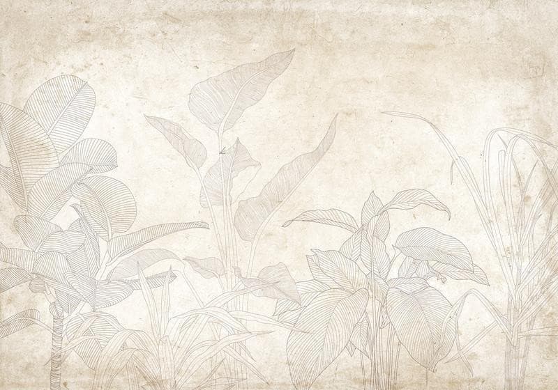 Carta da parati - Subtle Exotic Plants in Carta da parati Collezione Casa - Trebisacce, commercioVirtuoso.it