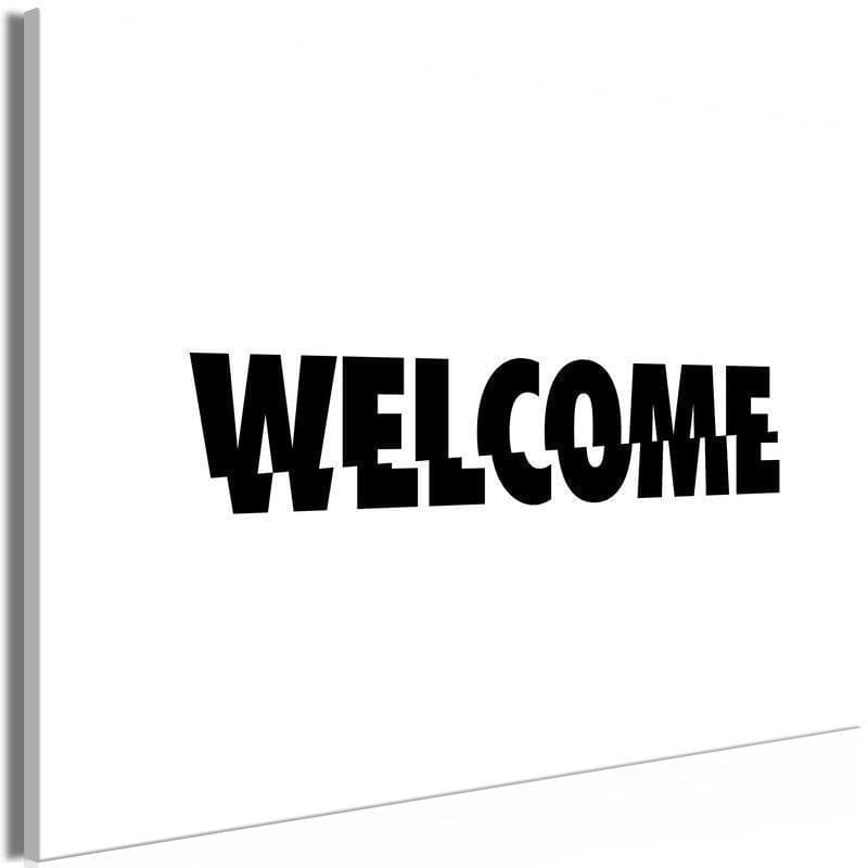 Quadro - Welcome (1 Part) Wide in Poster e stampe Collezione Casa - Trebisacce, commercioVirtuoso.it