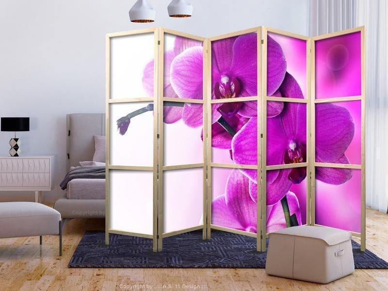 Paravento giapponese Orchidea viola 5 ante in Paraventi Collezione Casa - Trebisacce, commercioVirtuoso.it