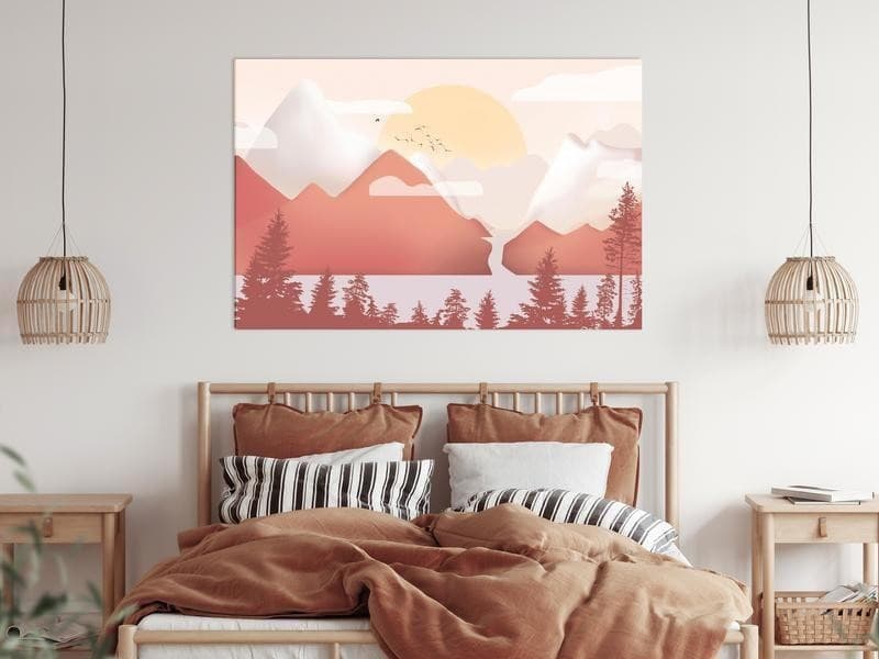 Quadro - Landscape at Sunset (1 Part) Wide in Poster e stampe Collezione Casa - Trebisacce, commercioVirtuoso.it
