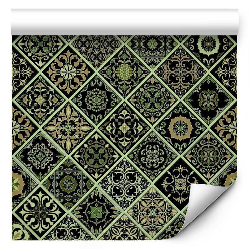 Tappezzeria murale - Olive Mosaic in Carta da parati Collezione Casa - Trebisacce, commercioVirtuoso.it