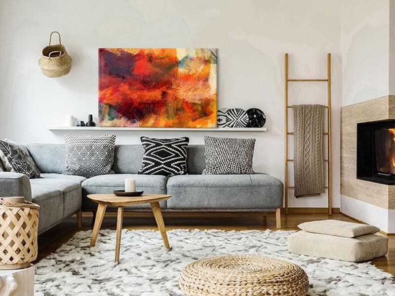 Quadro - Explosion of Wild Colors (1 Part) Wide in Poster e stampe Collezione Casa - Trebisacce, commercioVirtuoso.it