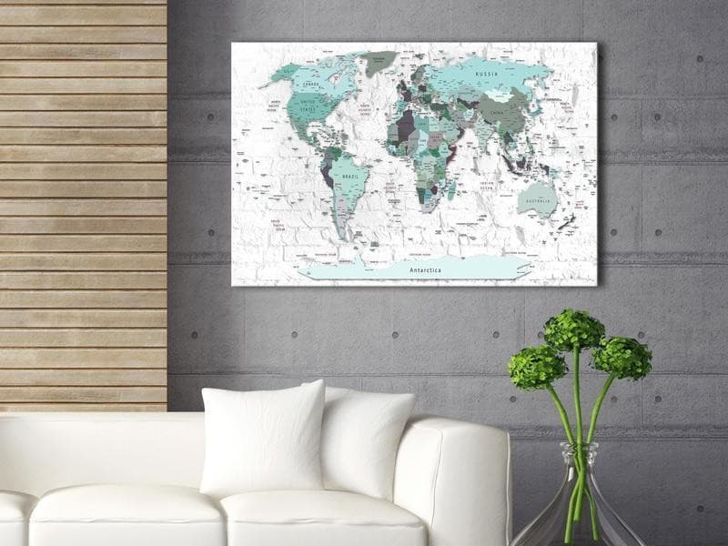 Quadro di sughero - Sky-blue Border in Bacheche Collezione Casa - Trebisacce, commercioVirtuoso.it
