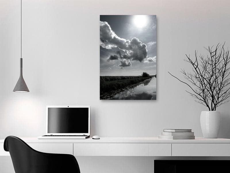 Quadro - Sun Over Clouds (1-part) - Sky Reflection in Water Field in Poster e stampe Collezione Casa - Trebisacce, commercioVirtuoso.it