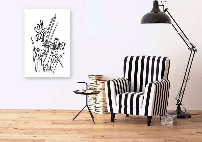 Quadro - Love Irises (1 Part) Vertical in Poster e stampe Collezione Casa - Trebisacce, commercioVirtuoso.it