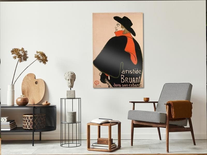 Quadro - Aristide Bruant: Dans son cabaret (1 Part) Vertical in Poster e stampe Collezione Casa - Trebisacce, commercioVirtuoso.it