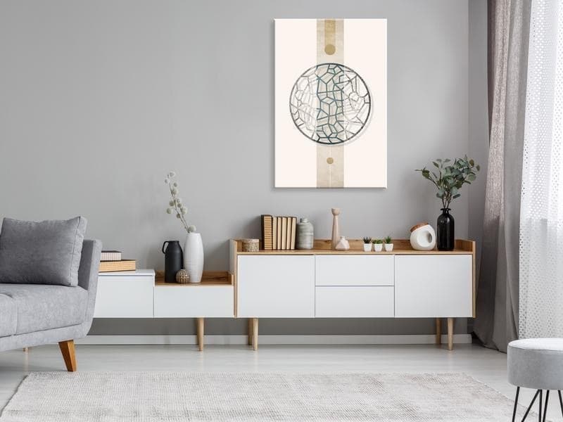 Quadro - Circle with Artistic Details (1-part) - Abstract Shape in Poster e stampe Collezione Casa - Trebisacce, commercioVirtuoso.it