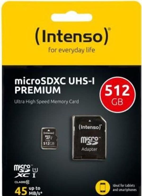 Micro sd con adattatore 512gb uhs-i - 3423493