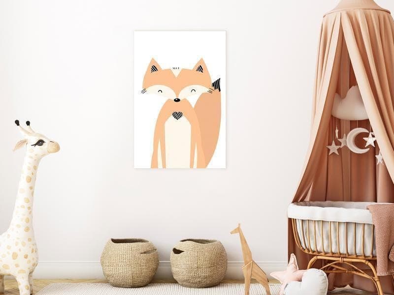 Quadro - Happy Fox (1 Part) Vertical in Poster e stampe Collezione Casa - Trebisacce, commercioVirtuoso.it