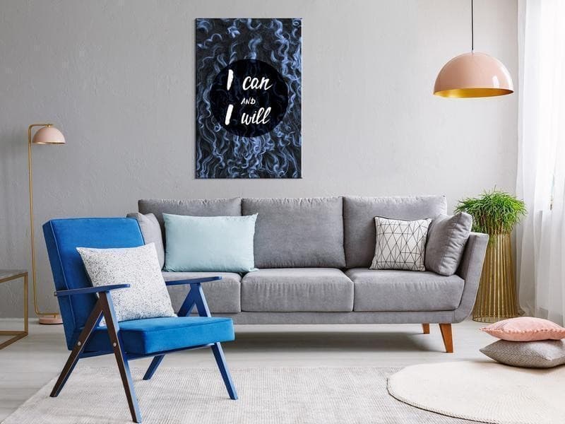Quadro - I Can and I Will (1 Part) Vertical in Poster e stampe Collezione Casa - Trebisacce, commercioVirtuoso.it