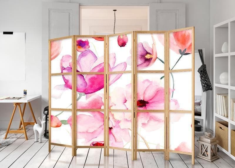 Paravento giapponese Fiori di Sakura 5 ante in Paraventi Collezione Casa - Trebisacce, commercioVirtuoso.it