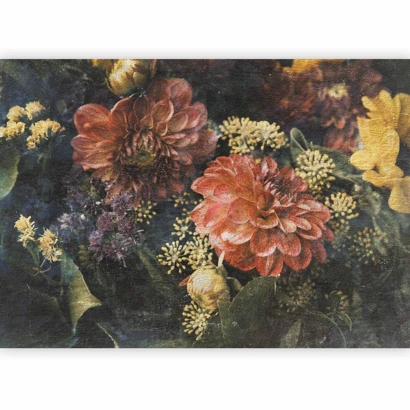 Carta da parati - Retro Flowers - First Variant in Carta da parati Collezione Casa - Trebisacce, commercioVirtuoso.it