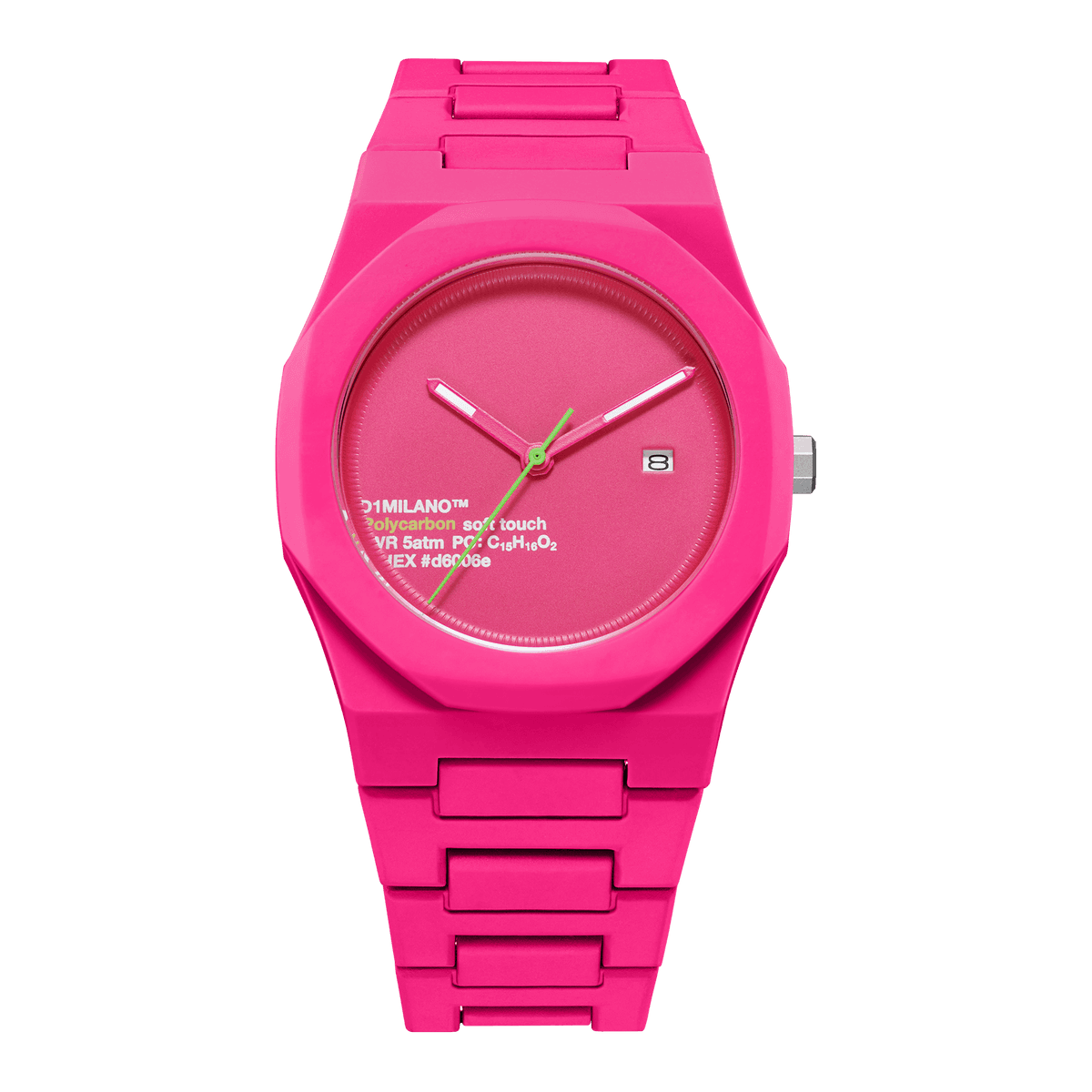 D1 Milano  OROLOGIO HOT PINK POLYCARBON