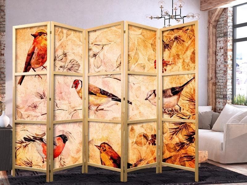 Paravento giapponese Uccelli sui rami 5 ante in Paraventi Collezione Casa - Trebisacce, commercioVirtuoso.it