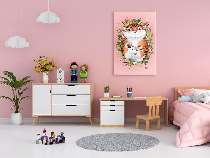 Quadro - Tigger on the Grass (1 Part) Vertical in Poster e stampe Collezione Casa - Trebisacce, commercioVirtuoso.it