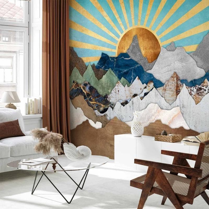 Carta da parati - Morning in the Mountains in Carta da parati Collezione Casa - Trebisacce, commercioVirtuoso.it