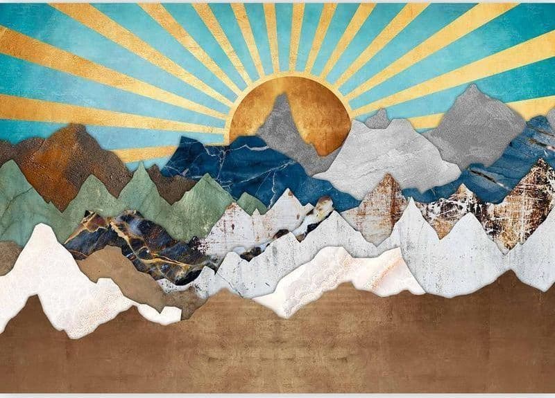 Carta da parati - Morning in the Mountains in Carta da parati Collezione Casa - Trebisacce, commercioVirtuoso.it
