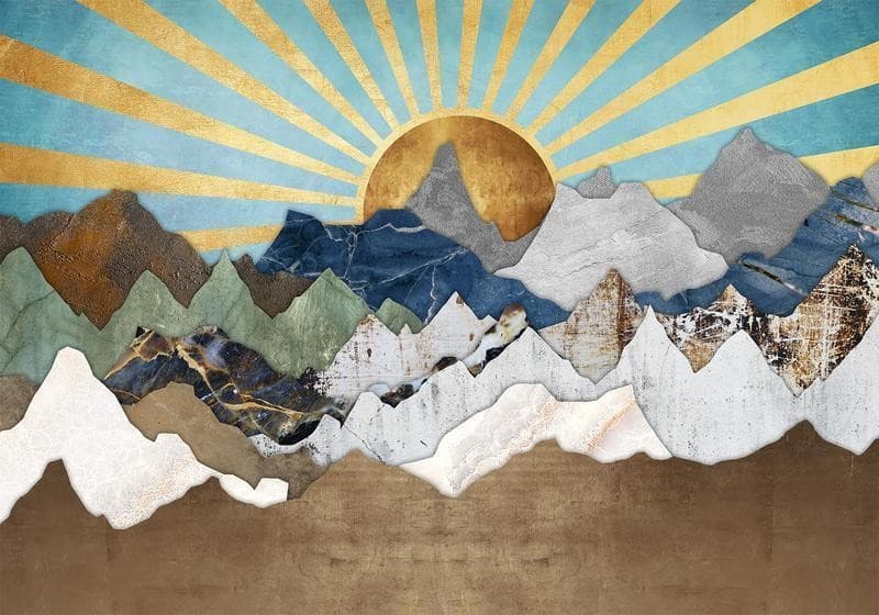 Carta da parati - Morning in the Mountains in Carta da parati Collezione Casa - Trebisacce, commercioVirtuoso.it