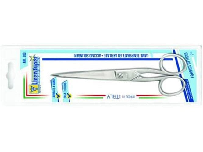 FORBICE UFFICIO LINEA SUPER in acciaio cm.17 7"; art.203-7 - PZ 3 in prodotto EuroStore07 - Alatri, commercioVirtuoso.it