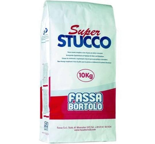 FASSA SUPER STUCCO RASANTE IN POLVERE IN SACCO - - kg.10 - FASSABORTOLO in prodotto EuroStore07 - Alatri, commercioVirtuoso.it