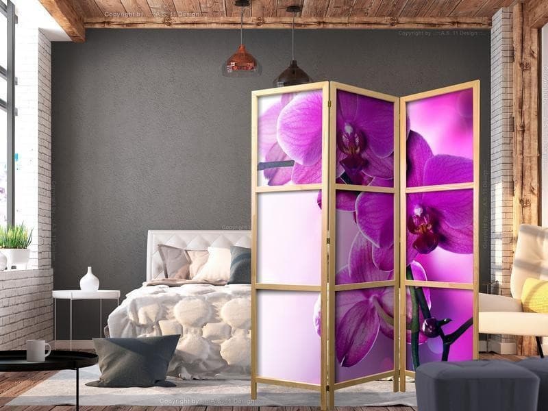 Paravento giapponese Orchidea viola 3 ante in Paraventi Collezione Casa - Trebisacce, commercioVirtuoso.it
