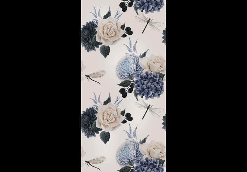 Tappezzeria murale - Roses and Hydrangeas in Carta da parati Collezione Casa - Trebisacce, commercioVirtuoso.it