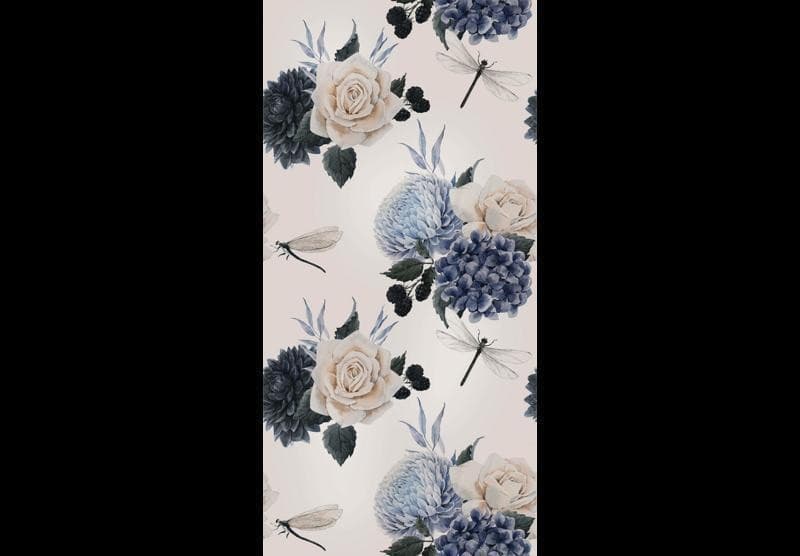 Tappezzeria murale - Roses and Hydrangeas in Carta da parati Collezione Casa - Trebisacce, commercioVirtuoso.it