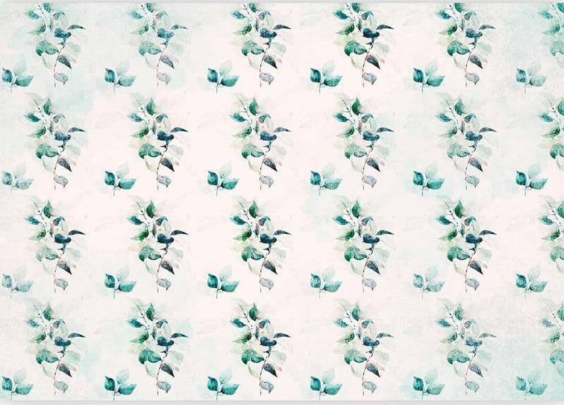 Carta da parati - Mint green nature - solid floral pattern with green leaves in Carta da parati Collezione Casa - Trebisacce, commercioVirtuoso.it