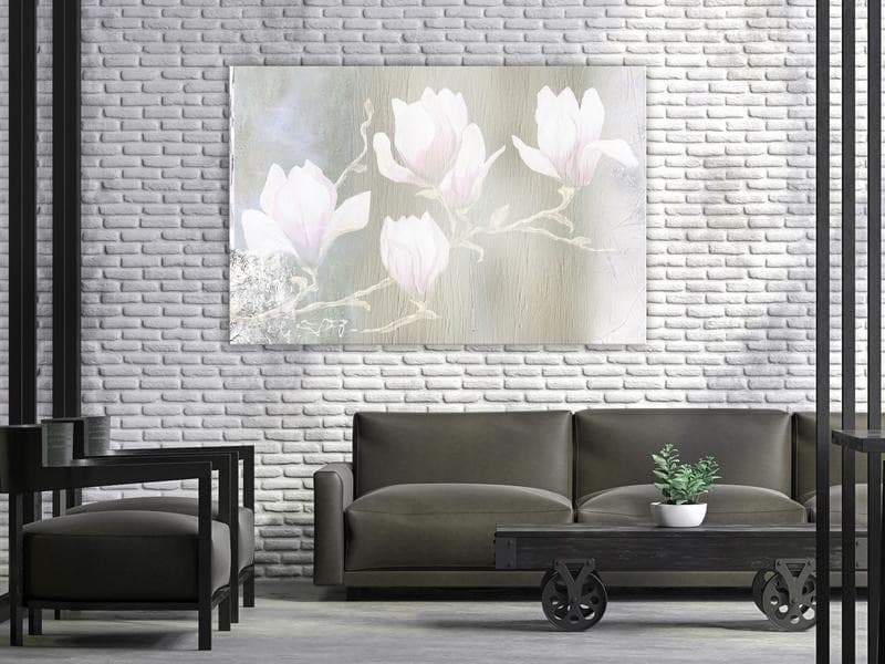 Quadro - White Magnolias (1 Part) Wide in Poster e stampe Collezione Casa - Trebisacce, commercioVirtuoso.it