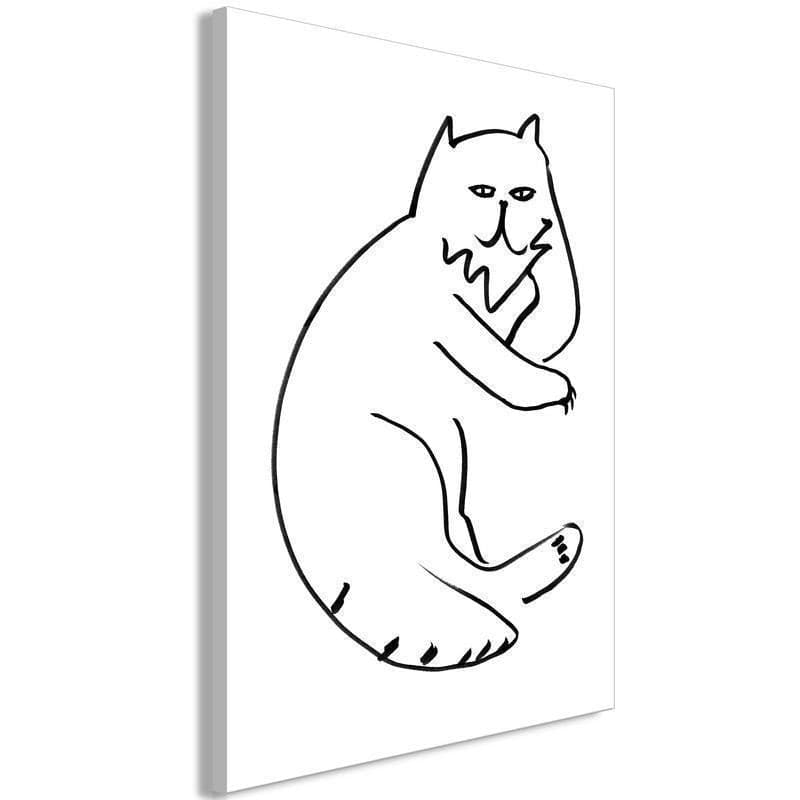 Quadro - Cat Relaxing (1 Part) Vertical in Poster e stampe Collezione Casa - Trebisacce, commercioVirtuoso.it