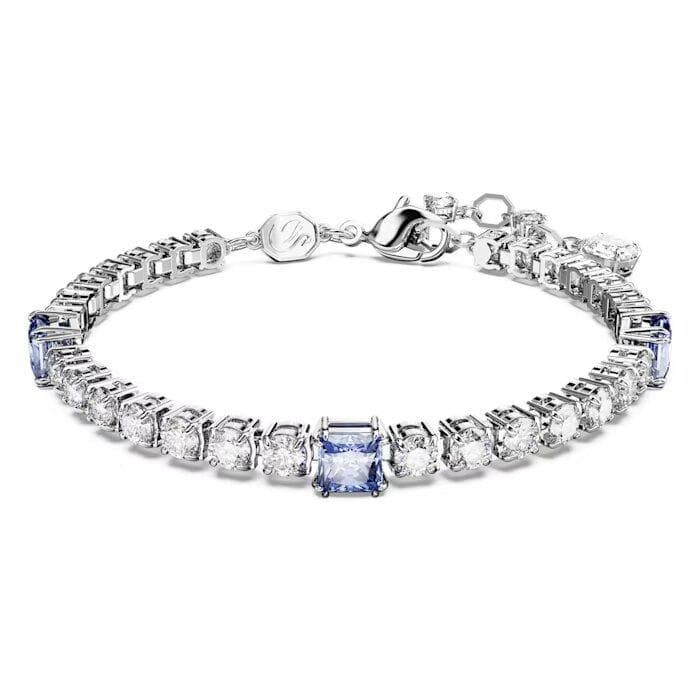 Swarovski - Bracciale Tennis Matrix Tagli misti, Blu, Rodiato in Bracciali Alba Gioielli - Casoria, commercioVirtuoso.it