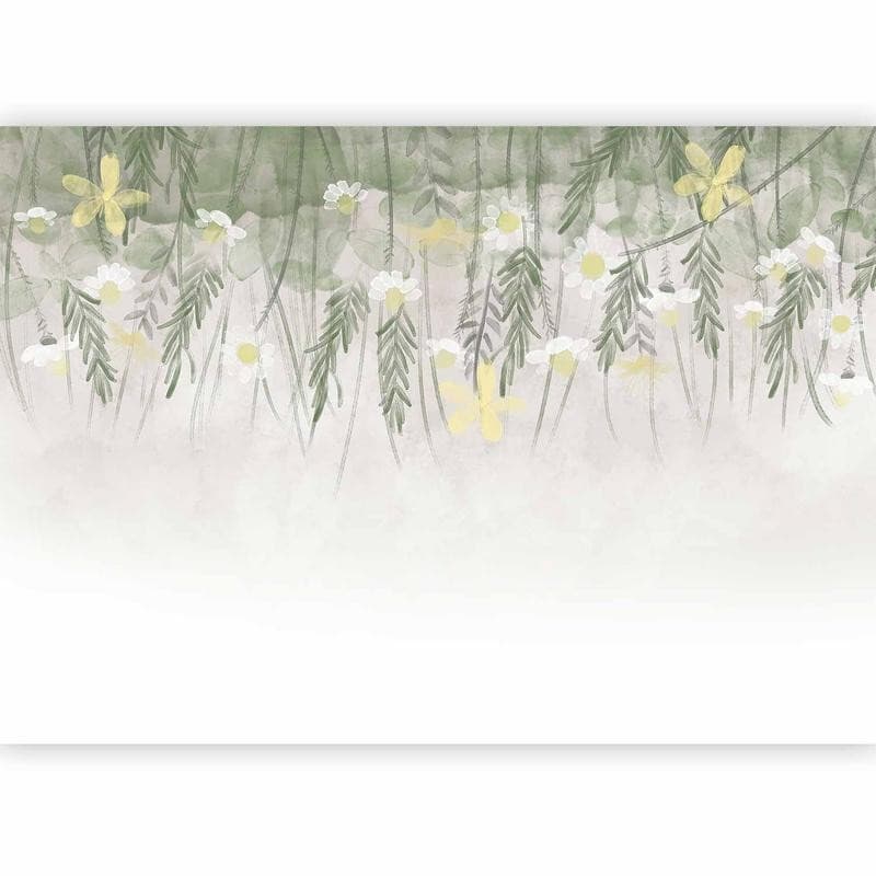 Carta da parati - Home herbarium - subtle floral motif with flowers in watercolour style in Carta da parati Collezione Casa - Trebisacce, commercioVirtuoso.it