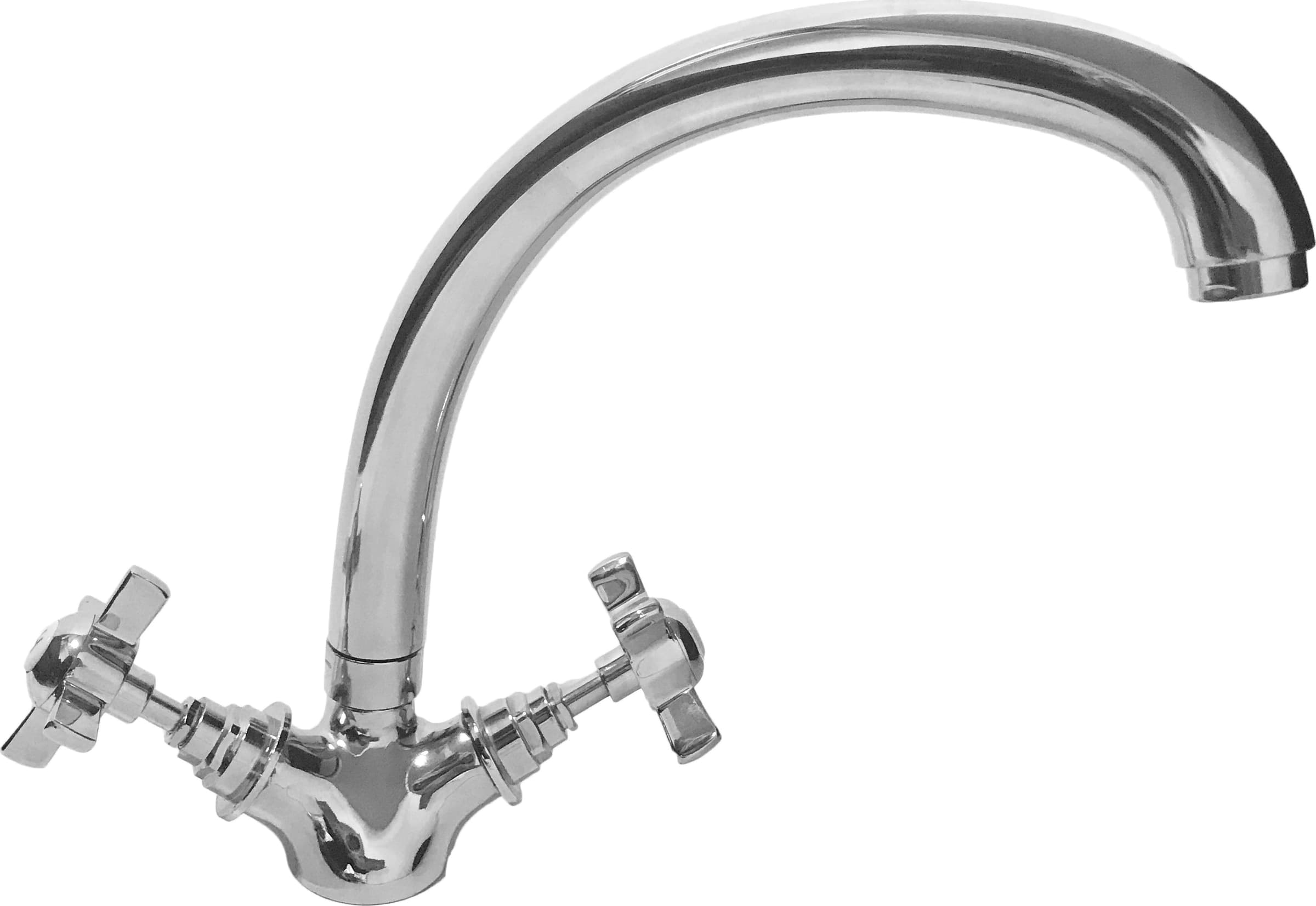Rubinetto cucina lavabo cromato maniglie stella retro