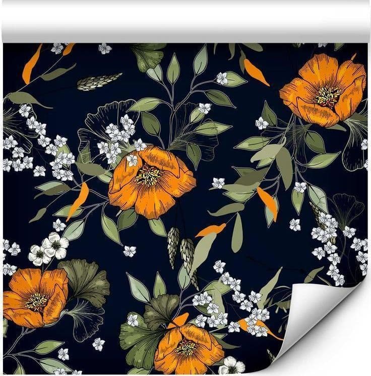 Tappezzeria murale - Orange Bloom in Carta da parati Collezione Casa - Trebisacce, commercioVirtuoso.it