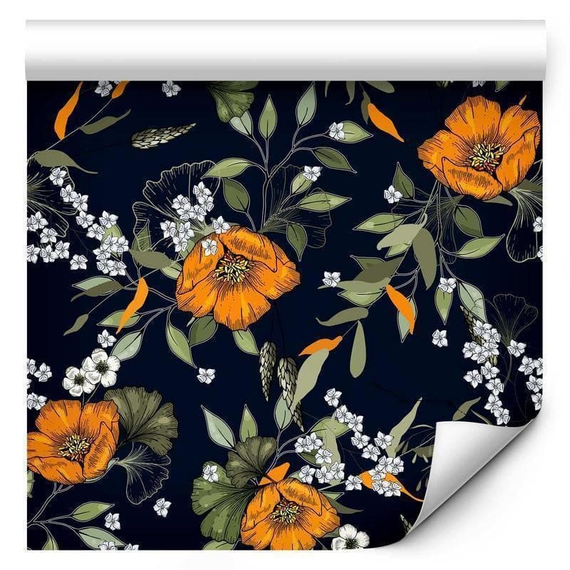 Tappezzeria murale - Orange Bloom in Carta da parati Collezione Casa - Trebisacce, commercioVirtuoso.it